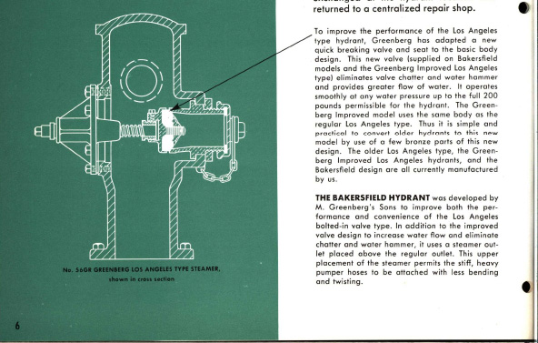 Excerpt from Greenberg fire hydrants brochure