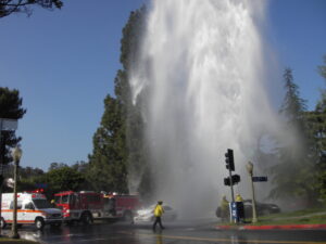 Hydrant Geyser in California. Photo by Michael Perry.