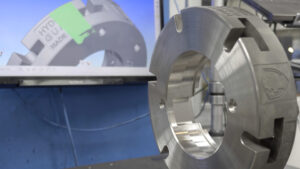Inspecting valve body with Faro laser scanning arm