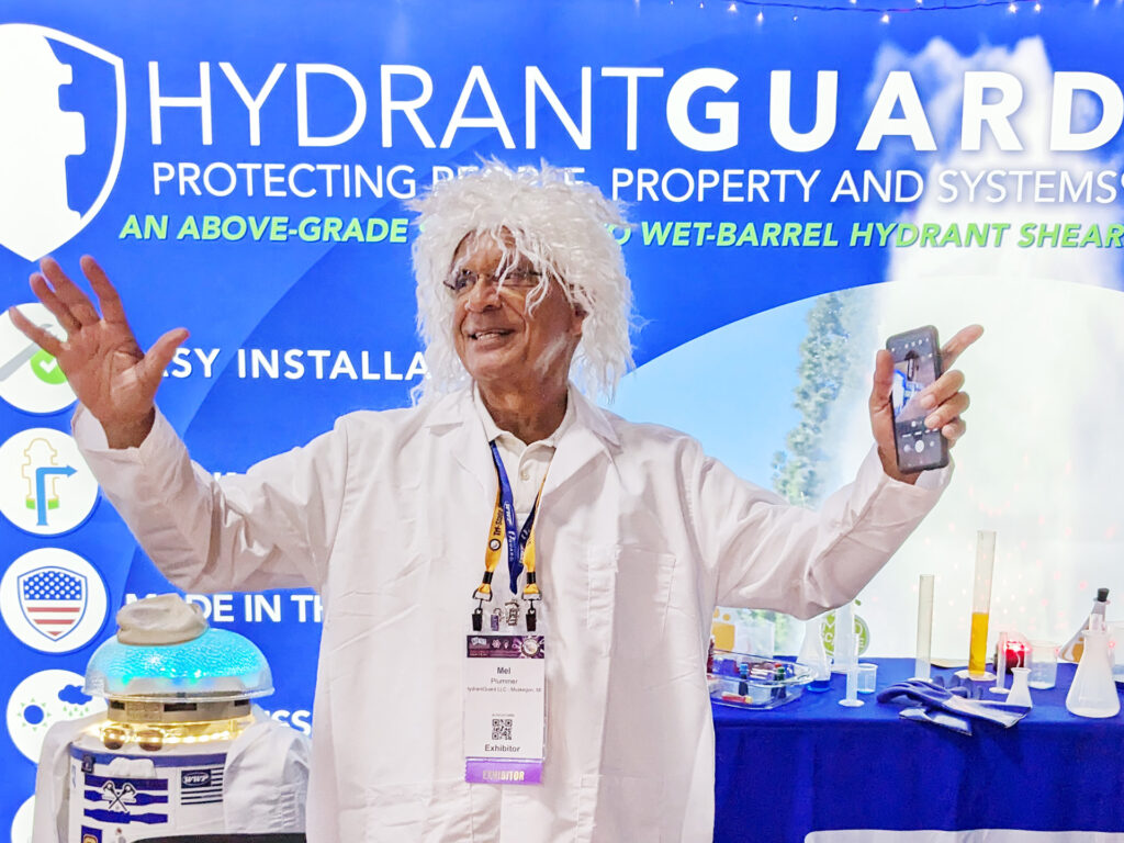 Mel Plummer, Hydrant Guard Founder, at Tri-State Seminar 2023
